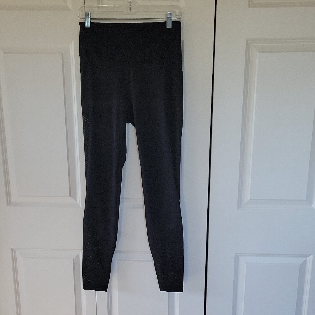 Lululemon Wunder Train Mesh Panel Black High-Waisted Leggings